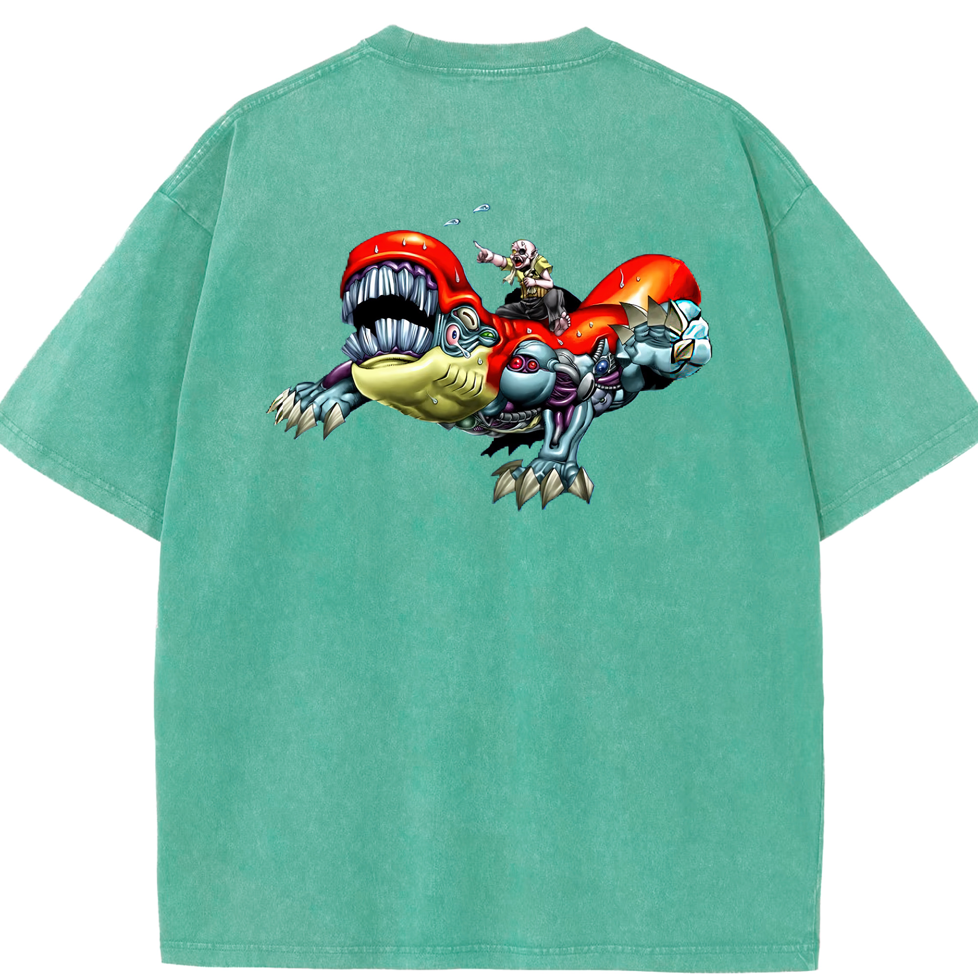 （画像用） 遊☆戯☆王 Yu-Gi-Oh! 綿100% ヴィンテージ風 半袖Tシャツ（背面プリント）